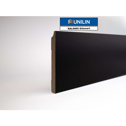 Basics4Home 9mm MDF Design Plint Voorgelakt RAL9005 Basics4Home 9mm MDF Design Plint Voorgelakt RAL9005