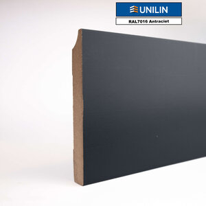 Basics4Home 12mm MDF Design Plint Voorgelakt RAL7016