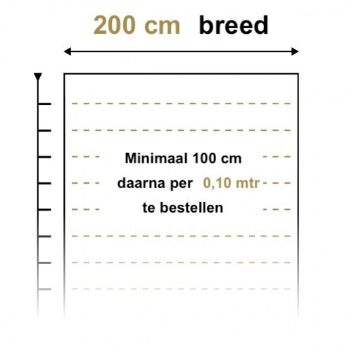 OTIUM Parket Entreemat Functioneel 200 cm breed (per 10 cm)