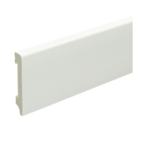 12mm Watervaste kunststof Moderne plint wit
