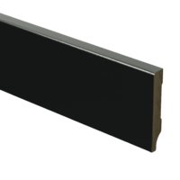 9mm MDF Moderne Plint Voorgelakt RAL9005