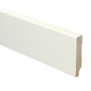 Basics4Home 12mm MDF Moderne Plint Recht Wit Voorgelakt RAL9010