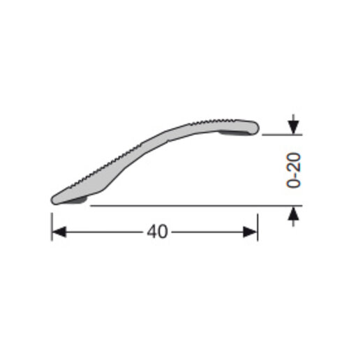 Basics4Home Overgangsprofiel zelfklevend 0-20mm 1 meter