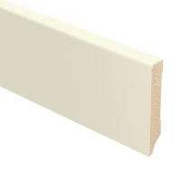 15mm MDF Moderne Plint Recht Voorgelakt Katoen