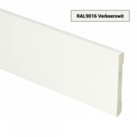 6mm MDF Moderne Plint Voorgelakt RAL9016
