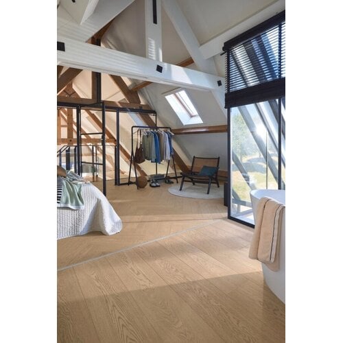 Meister 20232 Eik Classic Zandgrijs Lindura HS500 Visgraat Houten Vloer