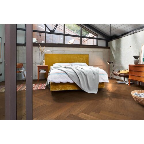 Meister 8924 Amerikaans Notelaar Classic Lindura HS500 Visgraat Houten Vloer