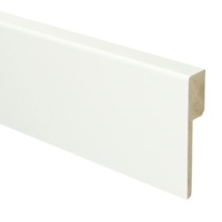 18mm MDF Moderne Renovatie Plint Recht Voorgelakt RAL9016