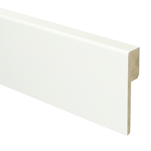 Basics4Home 18mm MDF Moderne Renovatie Plint Recht Voorgelakt RAL9016