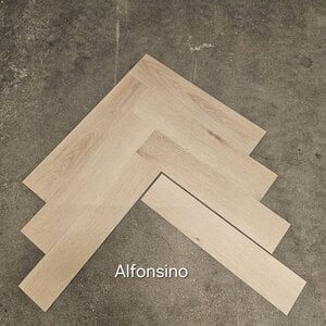Tasba Floors RIGID Alfonsino eiken licht 2,5mV4 Visgraat Dryback PVC