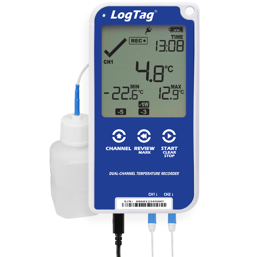 LogTag UTRED30-16R Temperatur-Datenlogger CDC/VFC