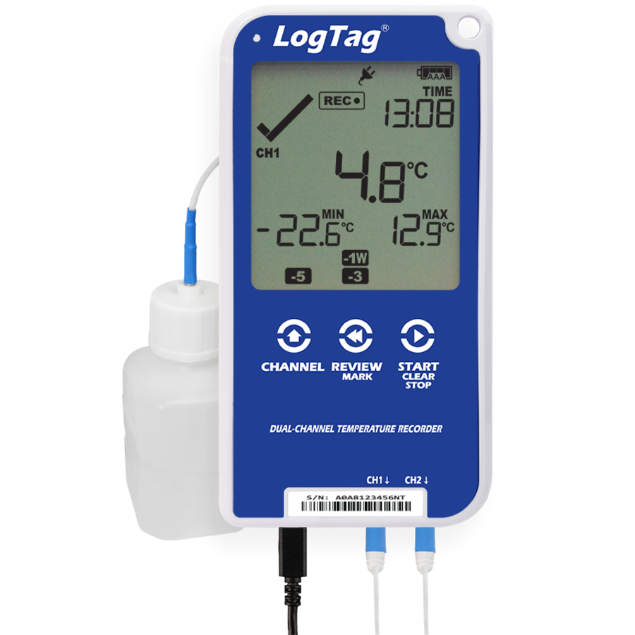 LogTag UTRED30-16R Temperatuurlogger CDC/VFC