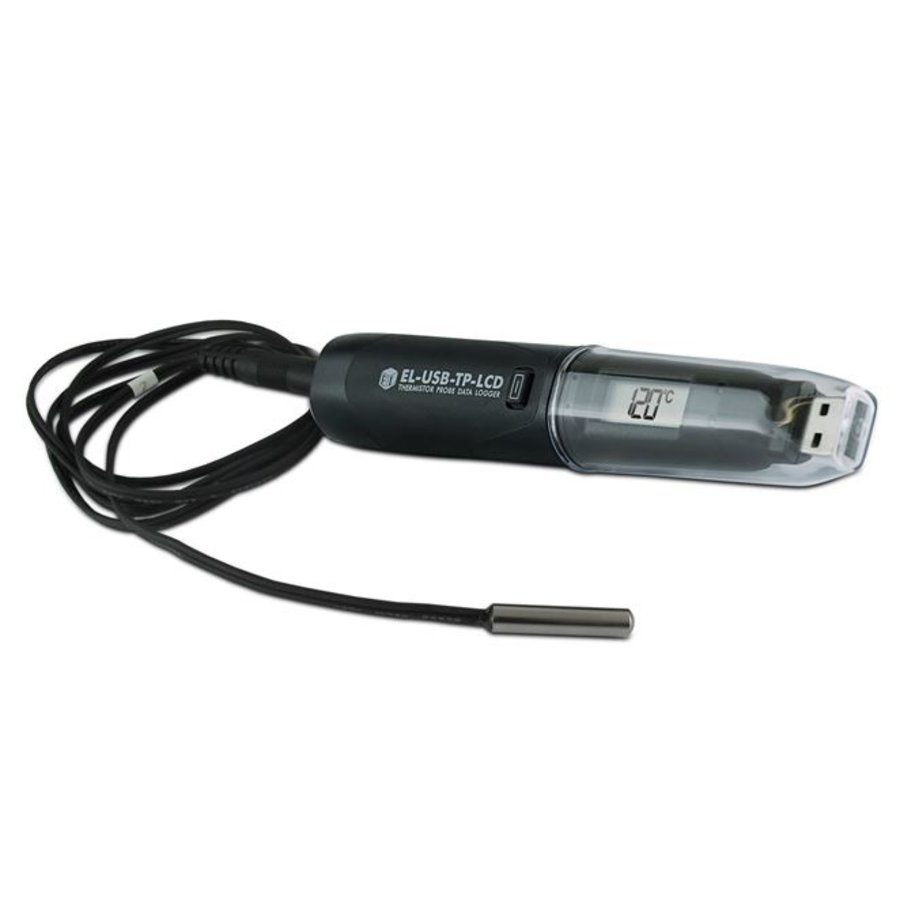 Lascar EL-USB-TP-LCD Thermistorsensoren Temperatuurlogger met Scherm