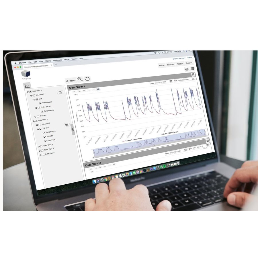 Lascar EL-WiFi-TH+ Temperature and humidity sensor