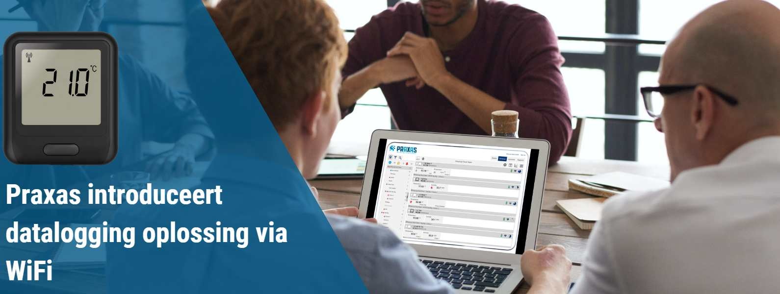 Praxas introduceert datalogging oplossing via WIFI