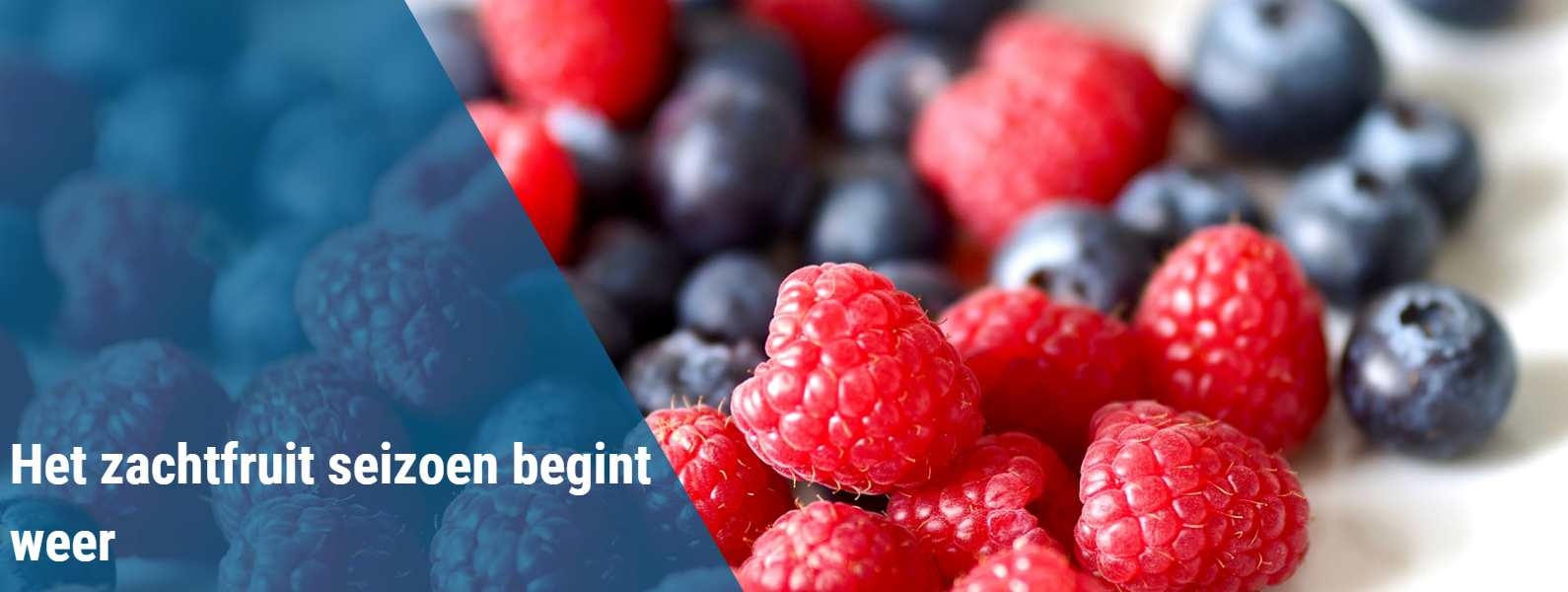 Het zachtfruit seizoen begint weer