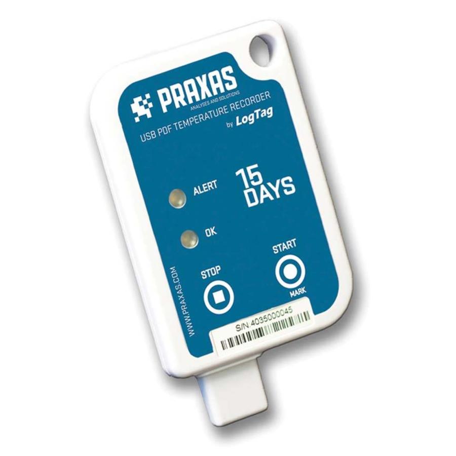 Praxas Usric-8 15D temperatuurrecorder