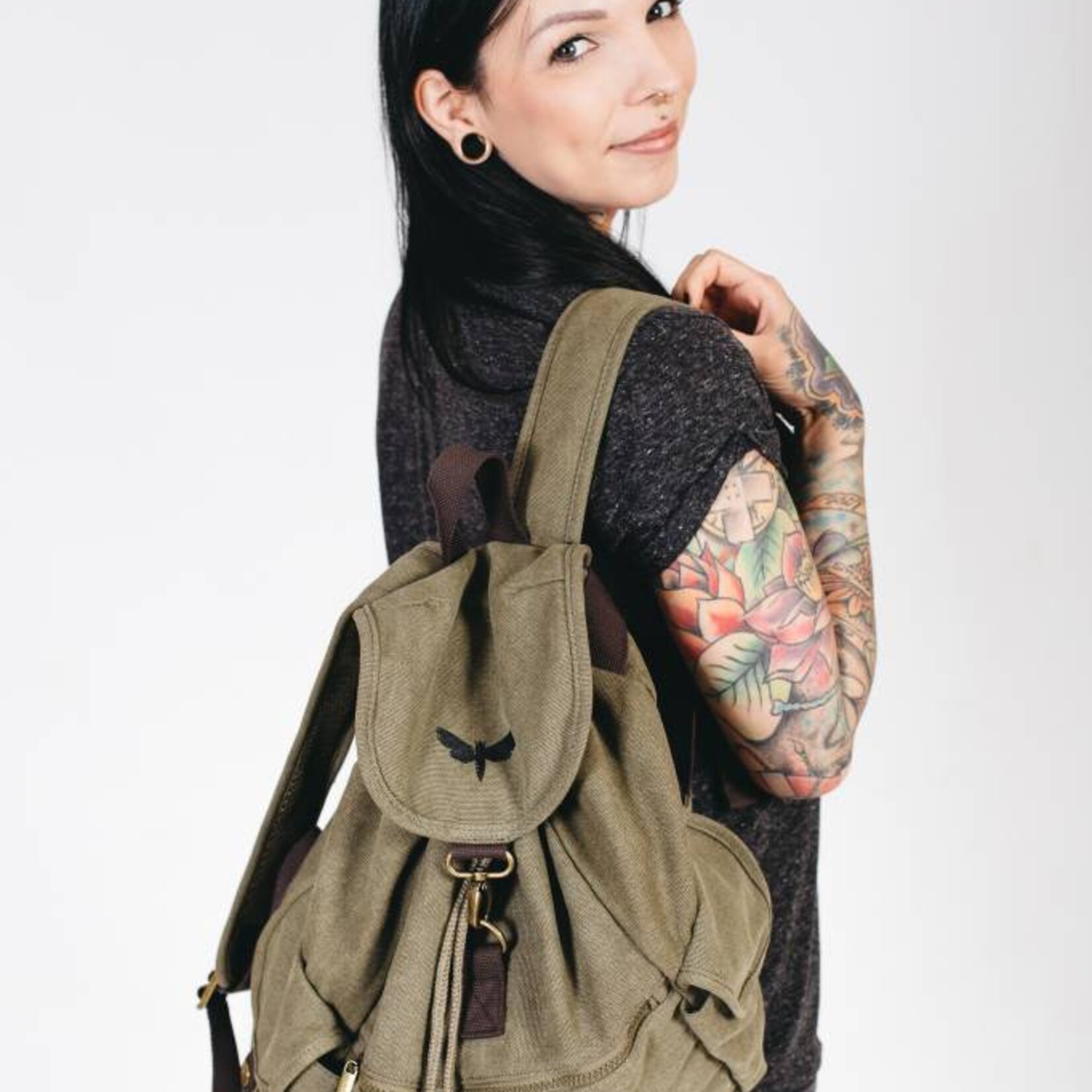 Motten Vintage  Backpack - oliv