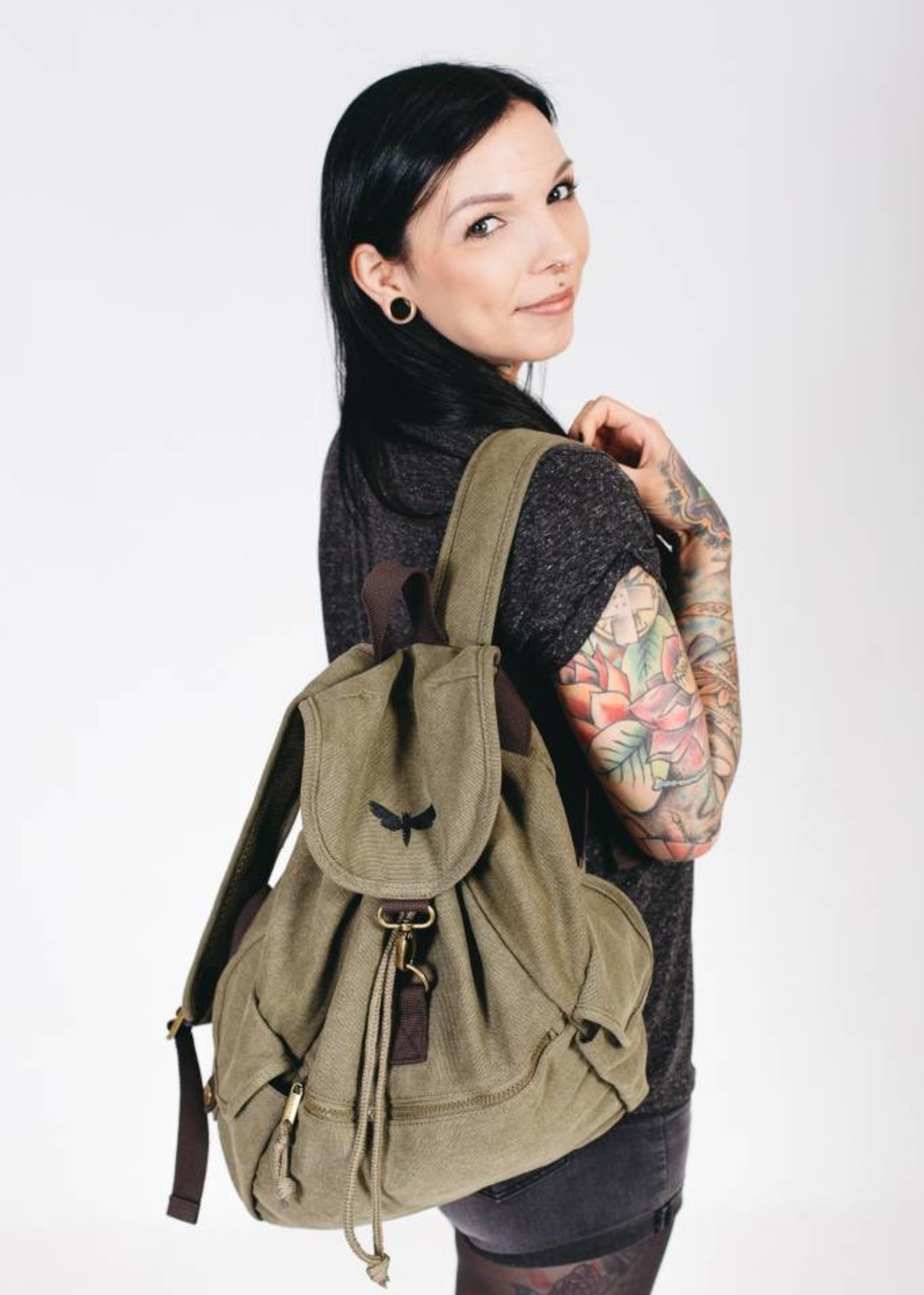 Motten Vintage  Backpack - oliv