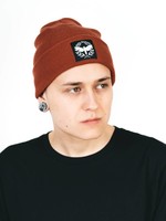 Motten Beanie rostrot