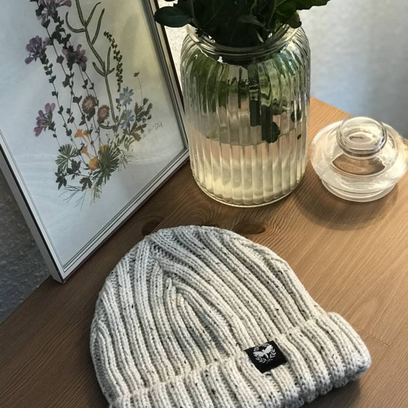 Motte Beanie white-dotted