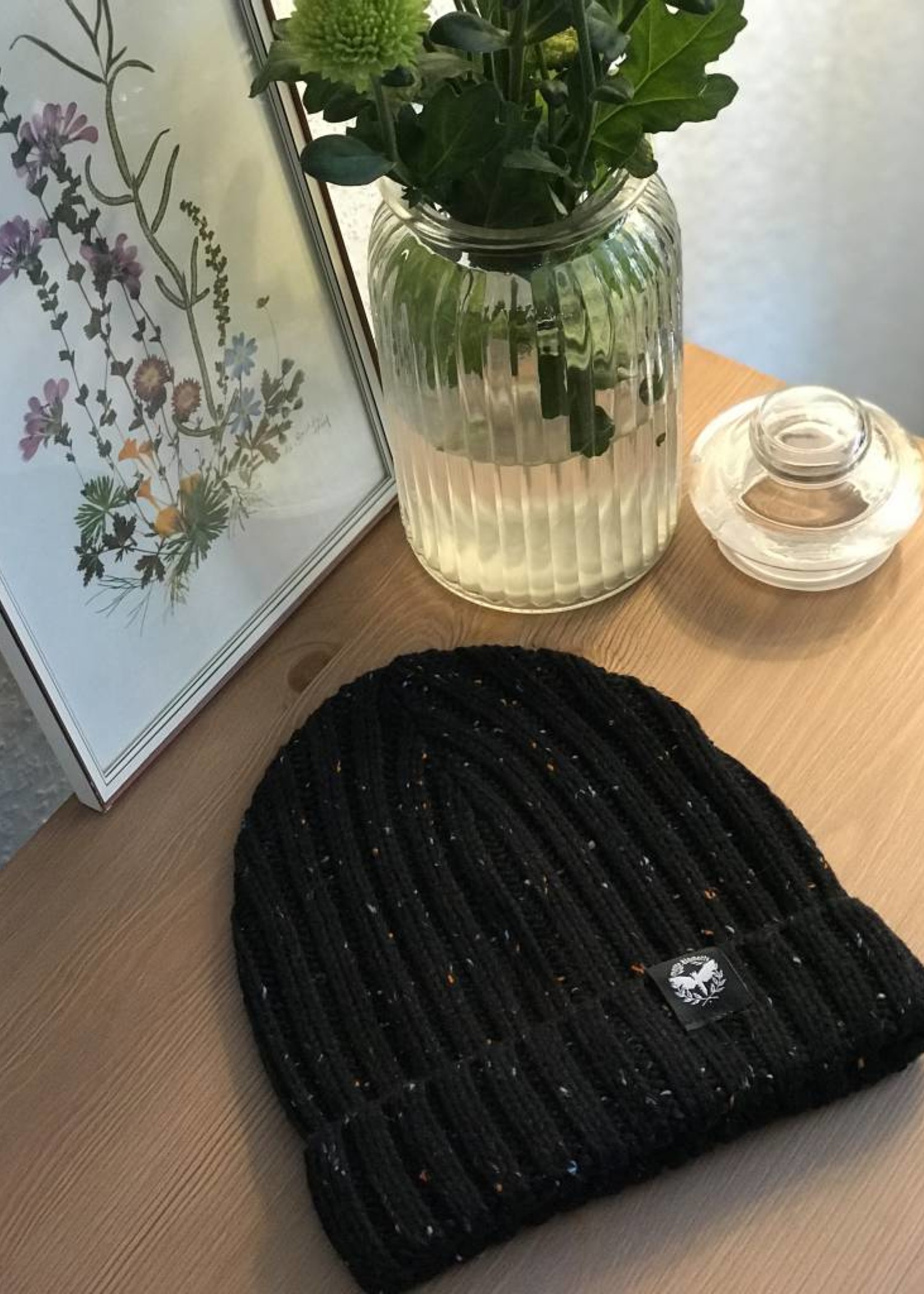 Motte Beanie black-dotted