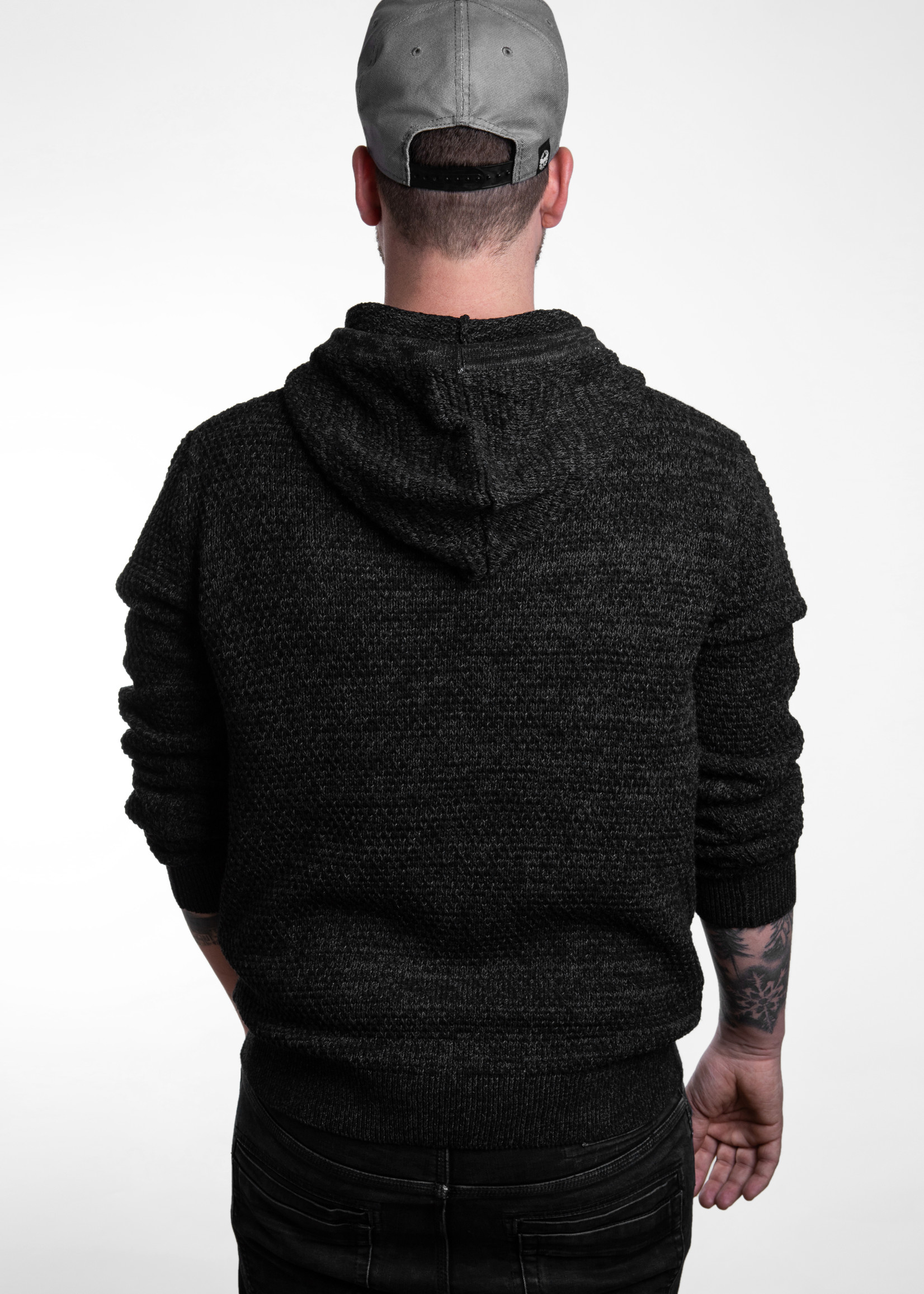 Knit- Hoody -anthracite