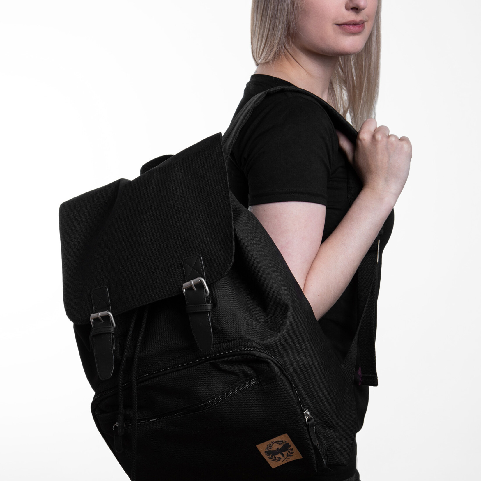 Motte Laptop Rucksack - black