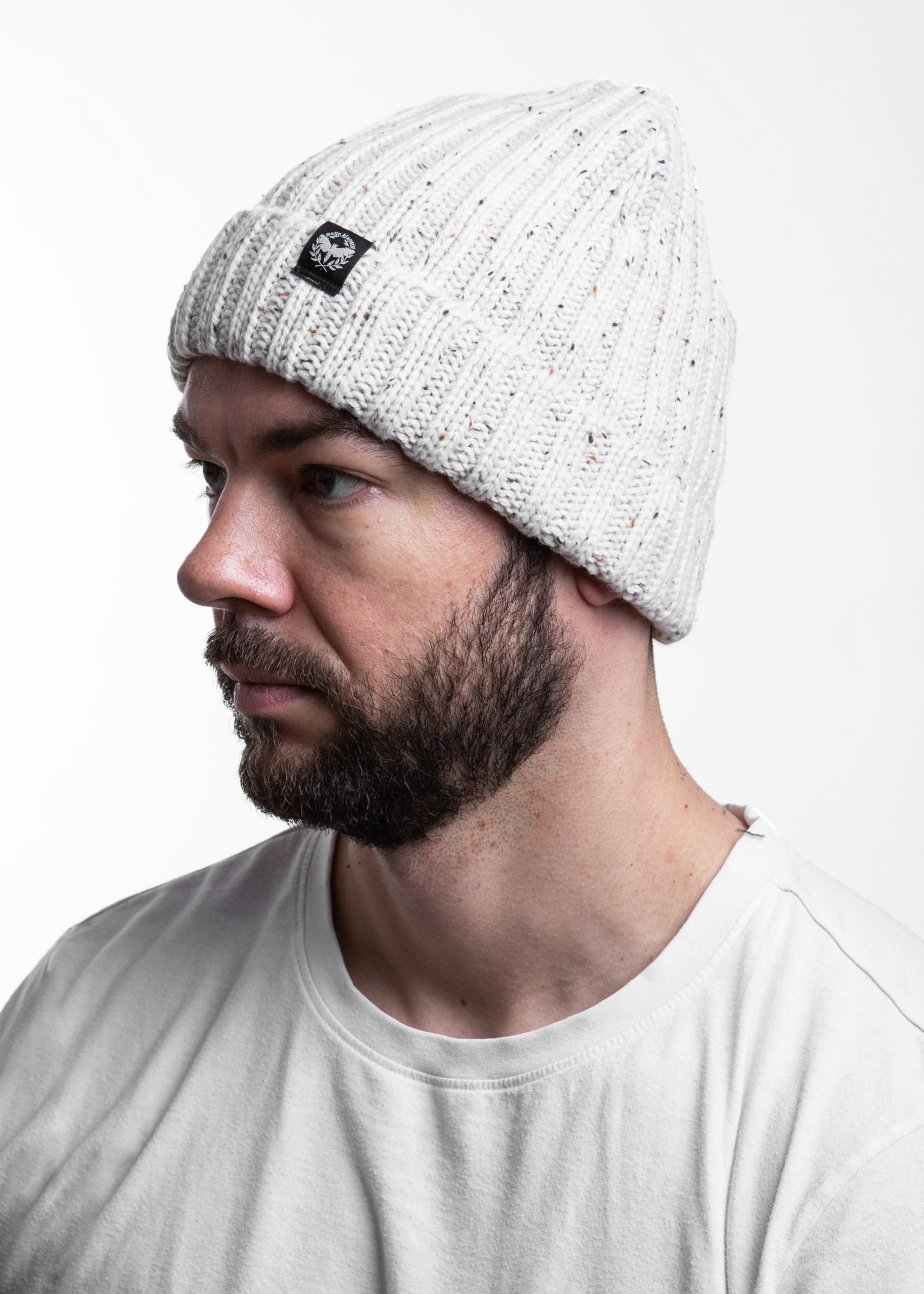 Motte Beanie white-dotted