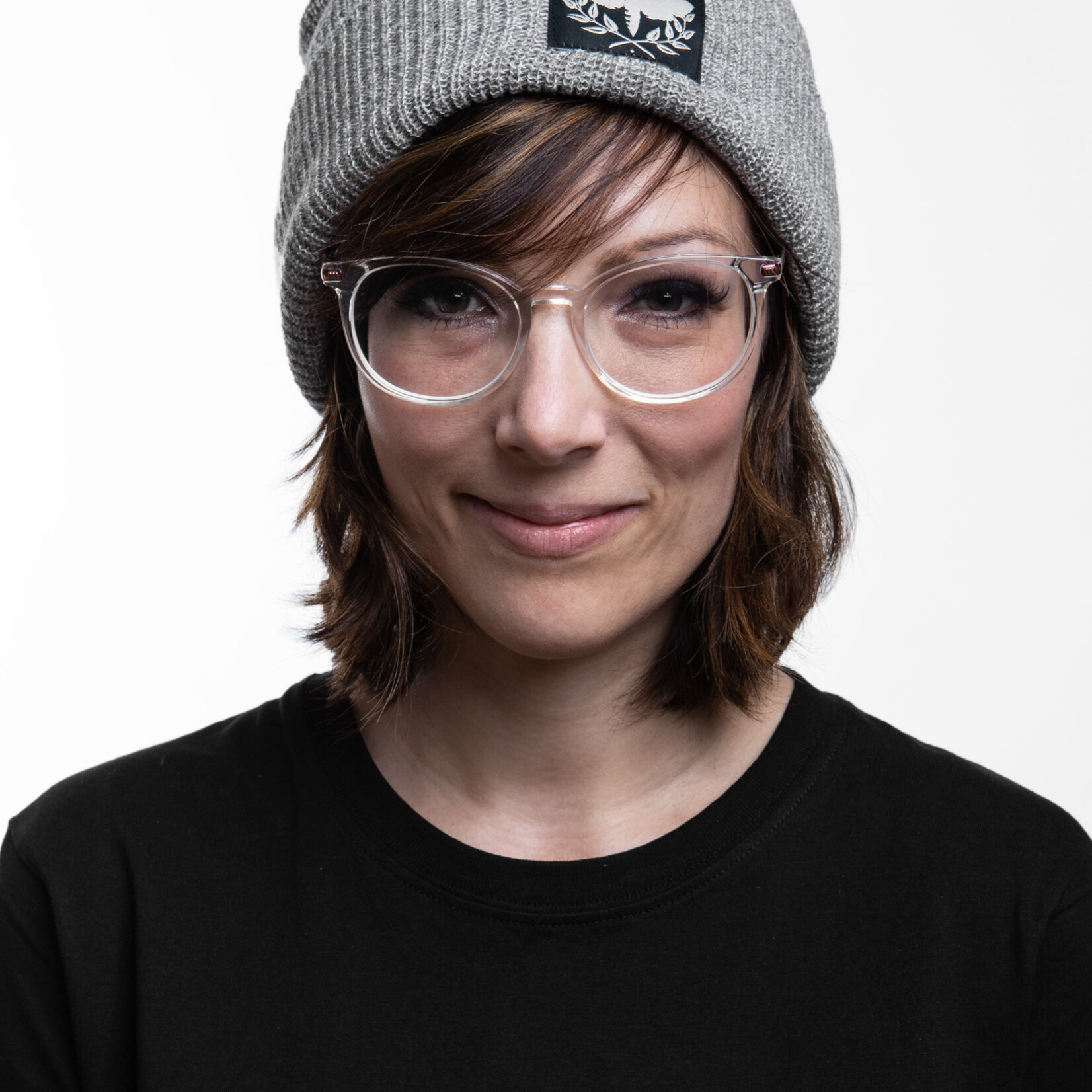 Motte Beanie hellgrau