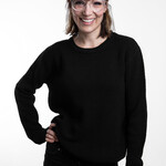 Strick Sweater -grob -schwarz