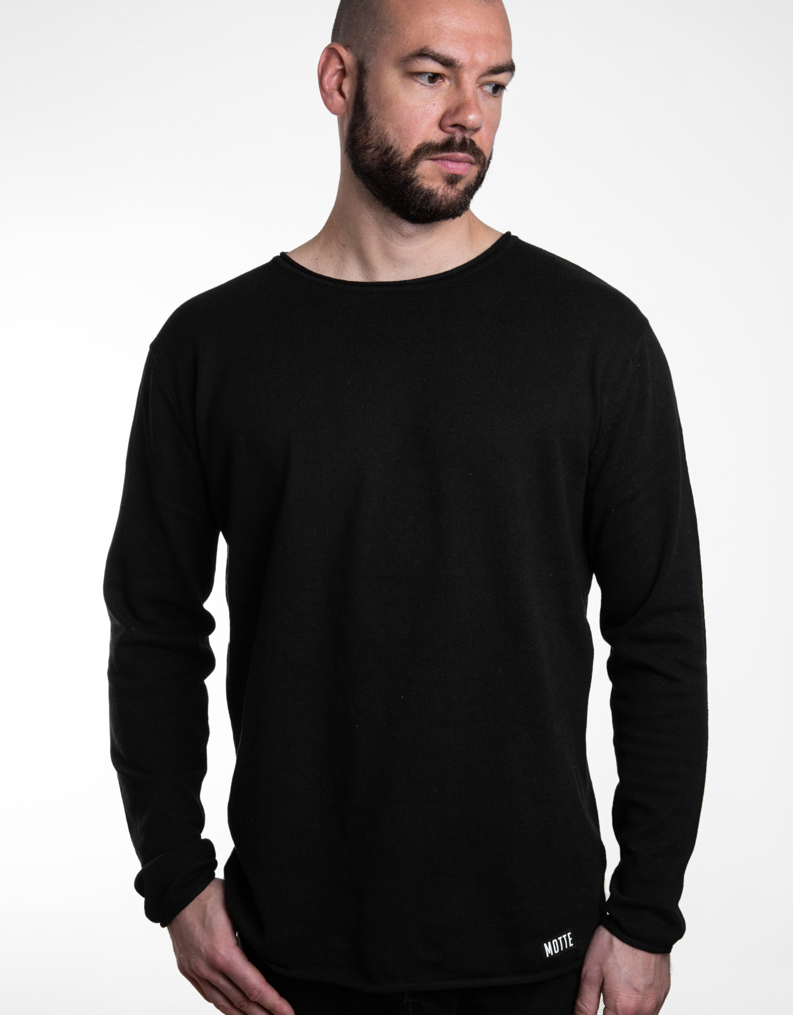light black sweater
