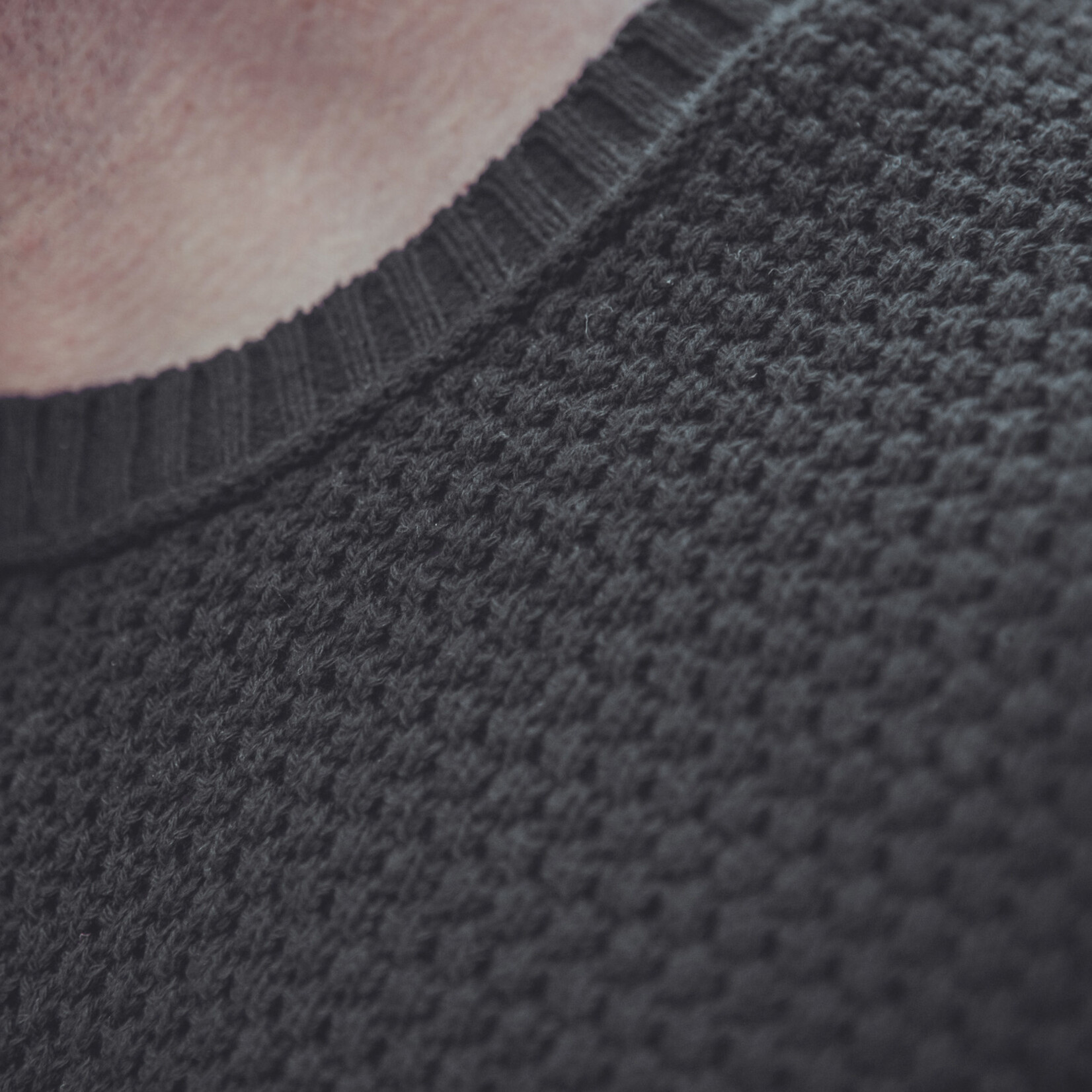 Strick Sweater -grob -schwarz