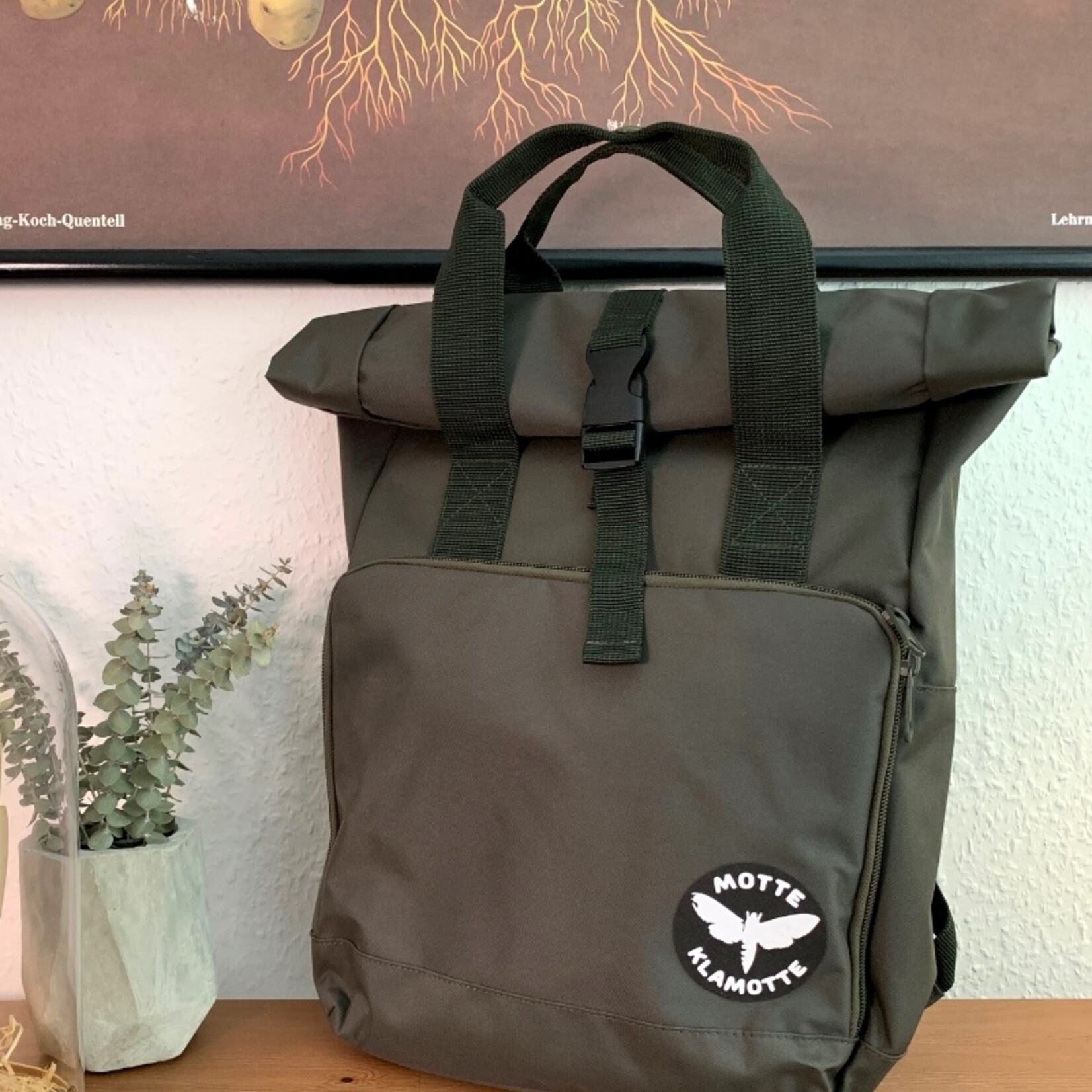 Urban Daypack Rolled-Top -oliv