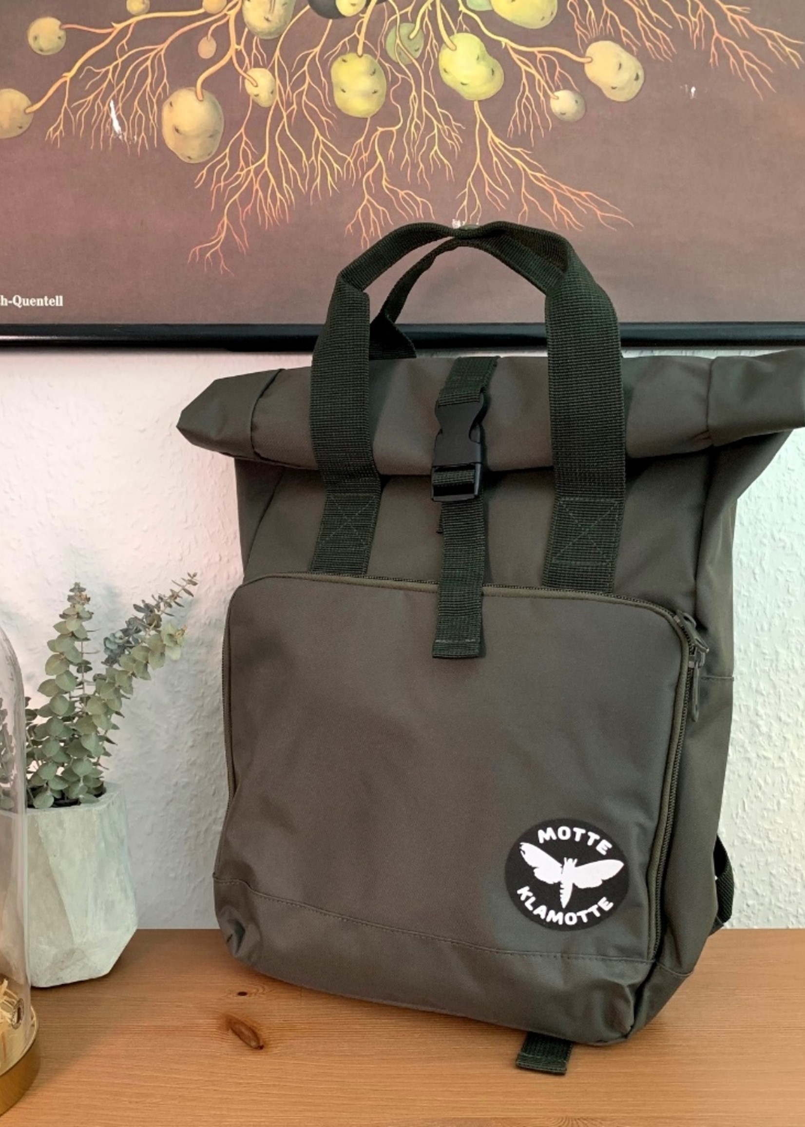 Urban Daypack Rolled-Top -olive