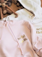 "Seid Lieb" Hoodie - soft pink