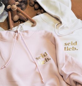 "Seid Lieb" Hoodie - soft pink