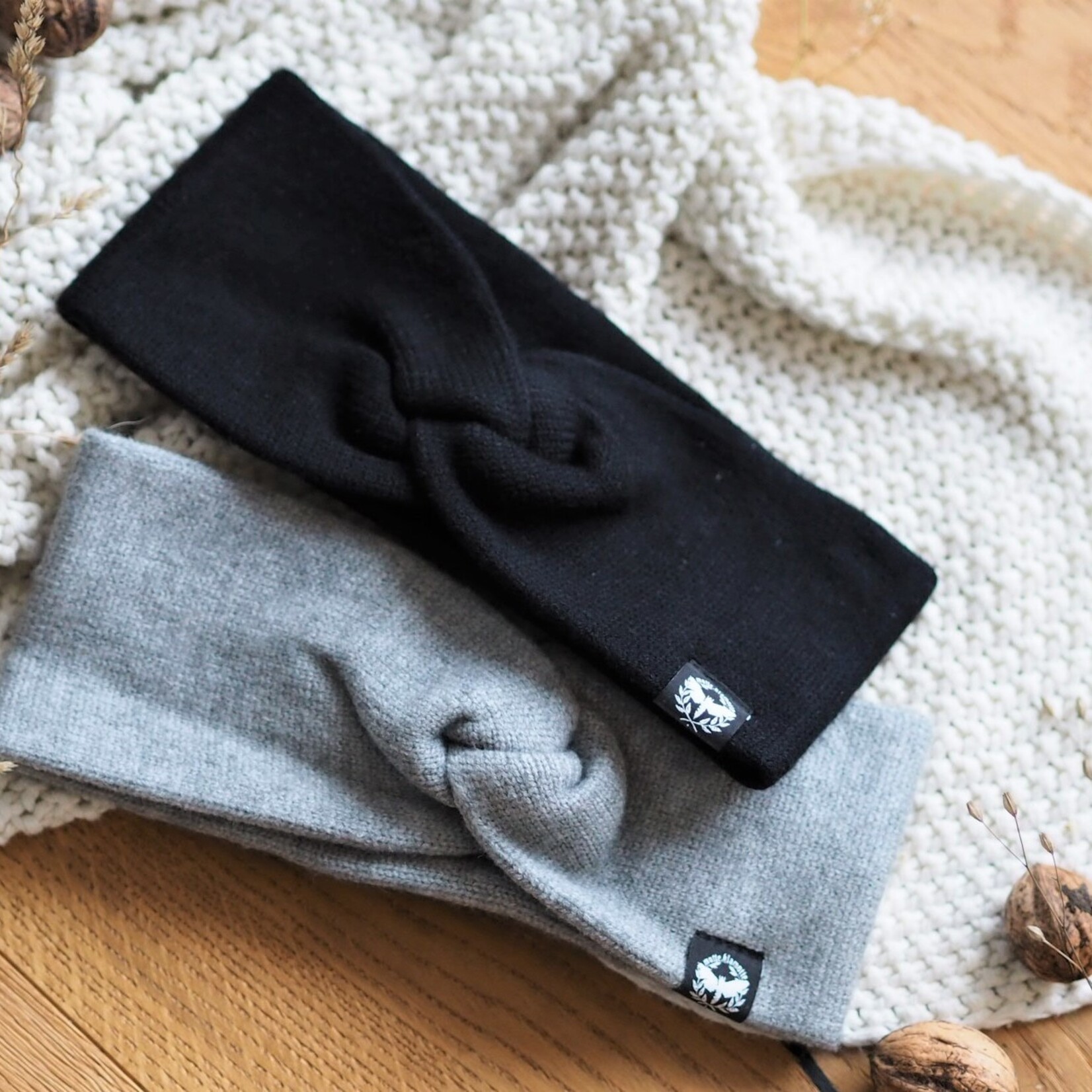 Motte Stirnband grau