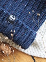 Motte Beanie navy-dotted