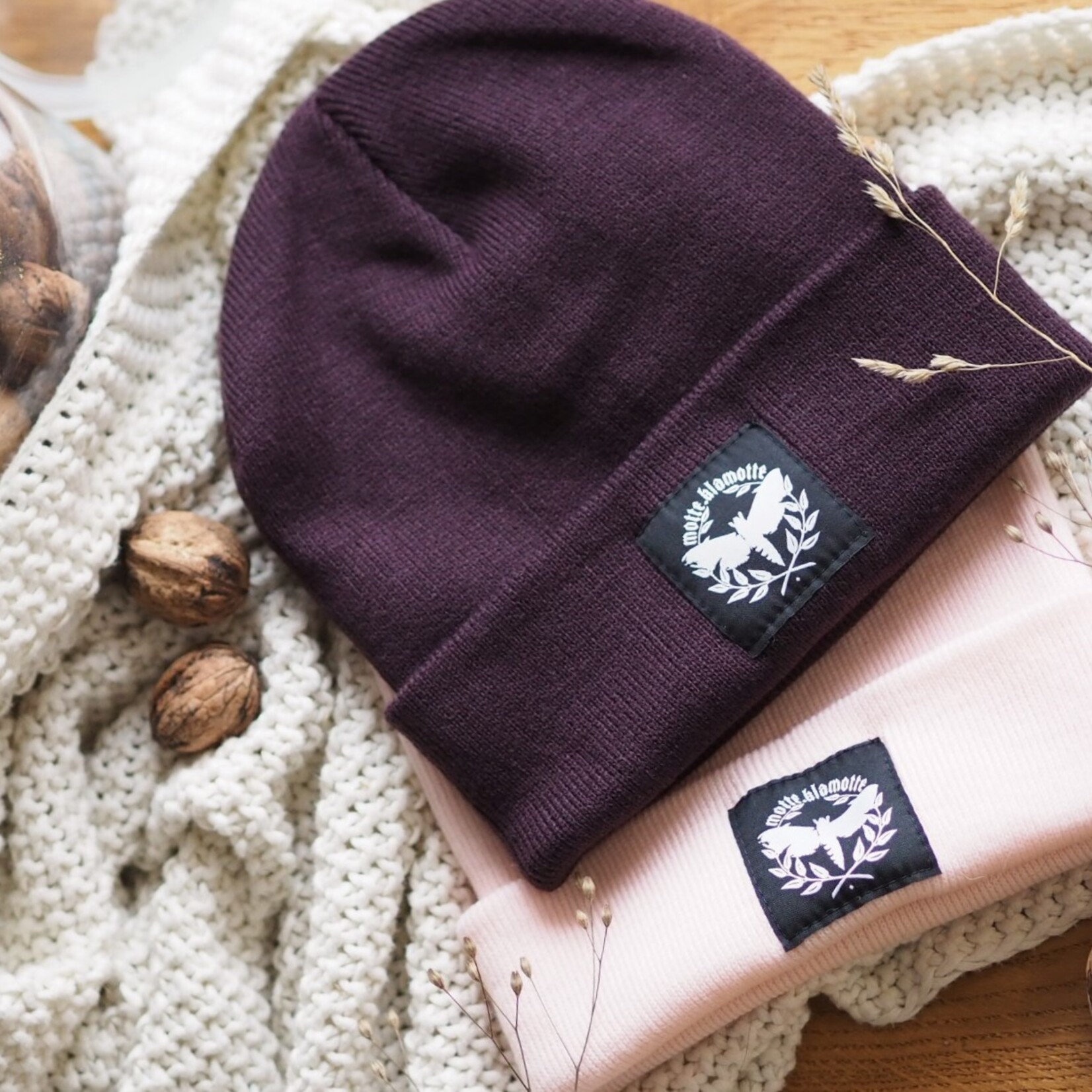 Motten Beanie -plum