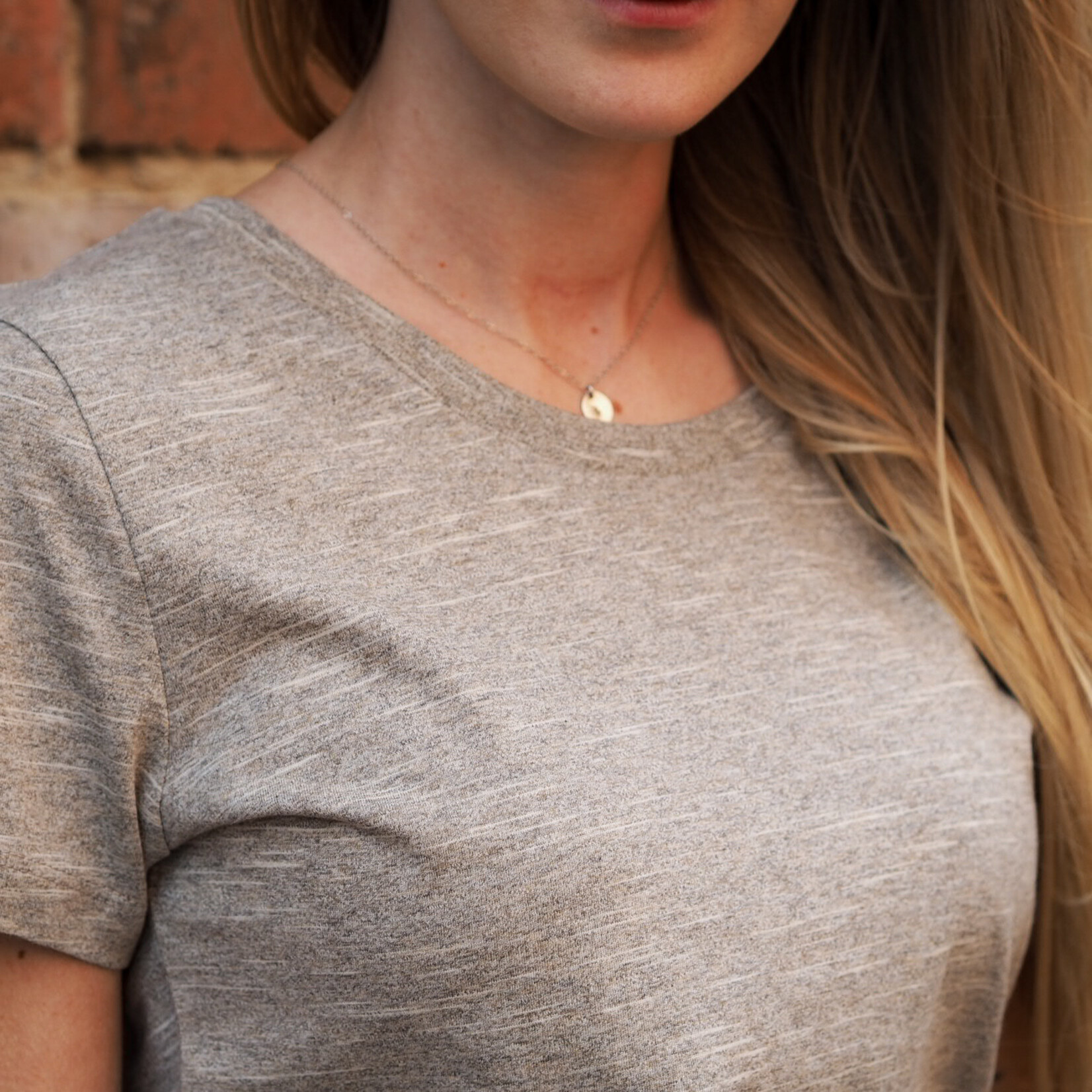 Basic Shirt sand - tailliert