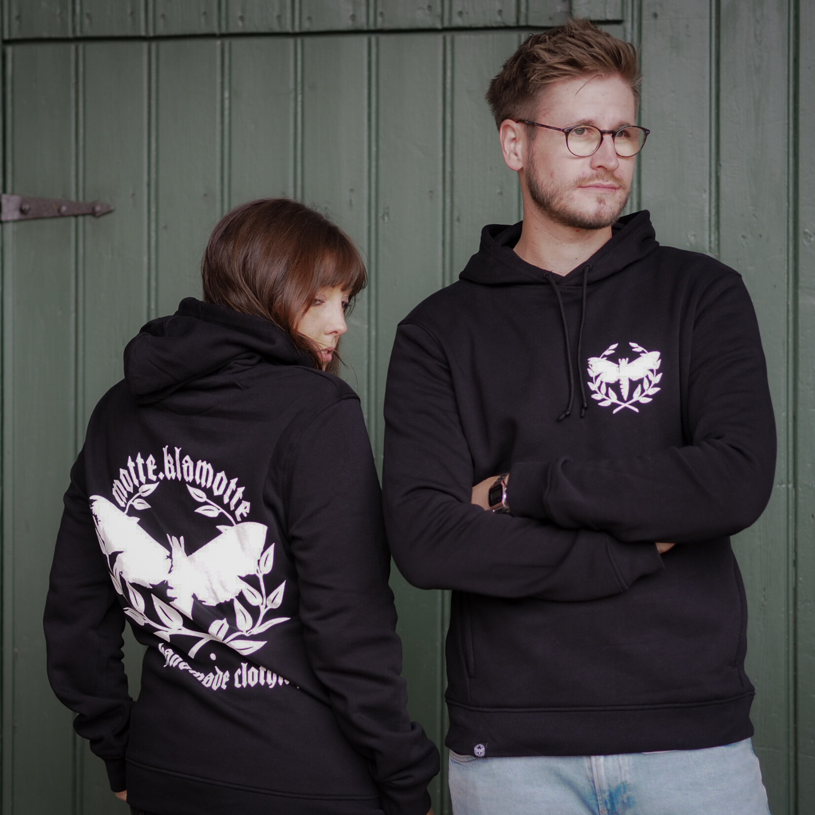 Motte Logo Hoodie - schwarz