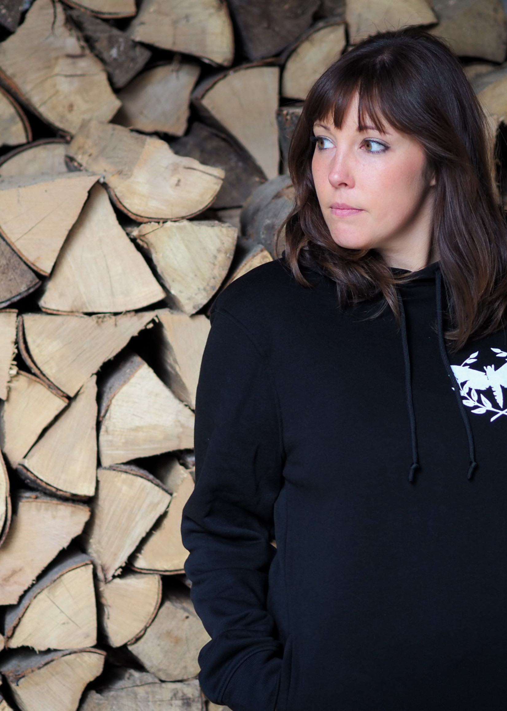 Motte Logo Hoodie - schwarz