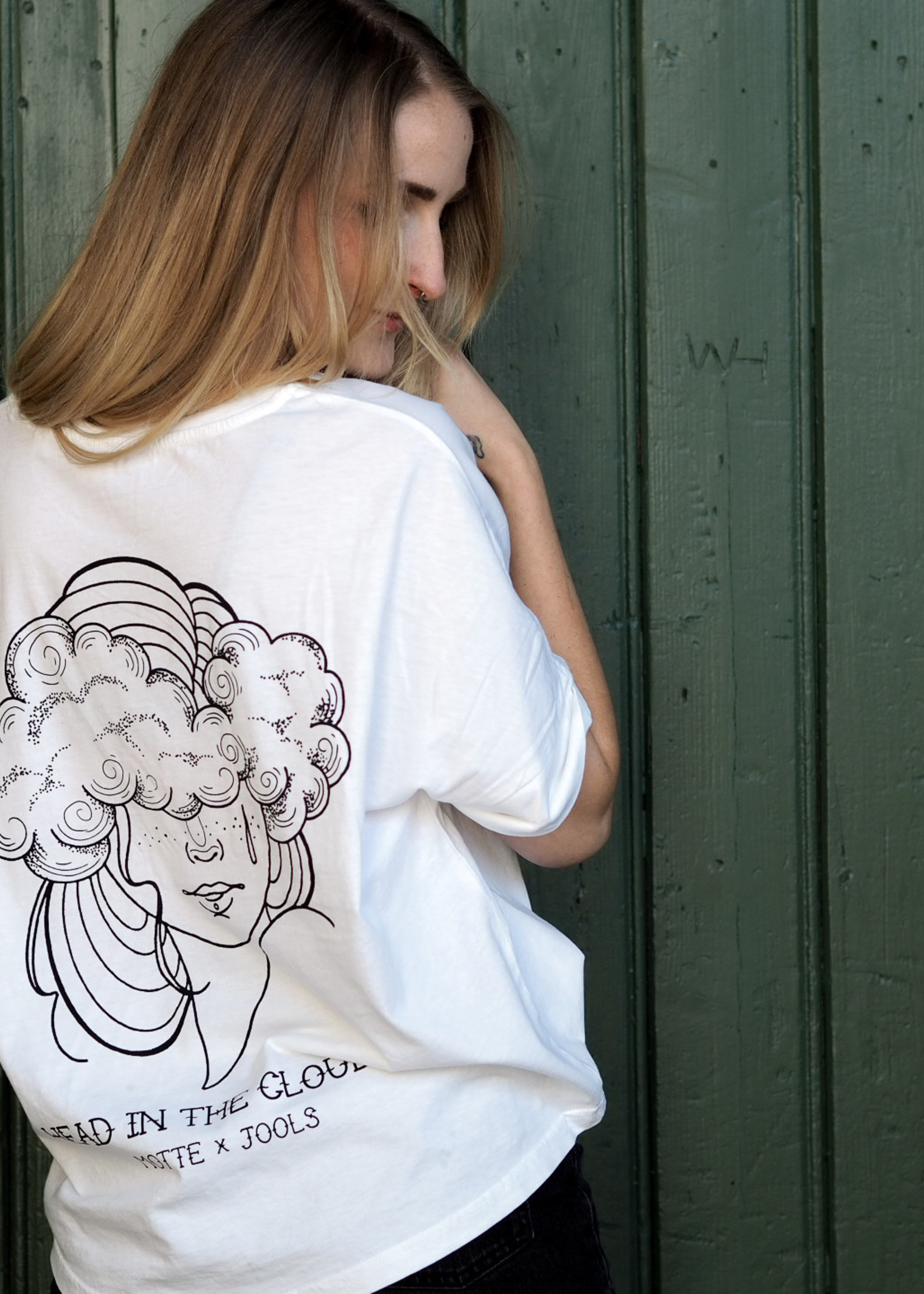Head in the Clouds - Shirt oversize white