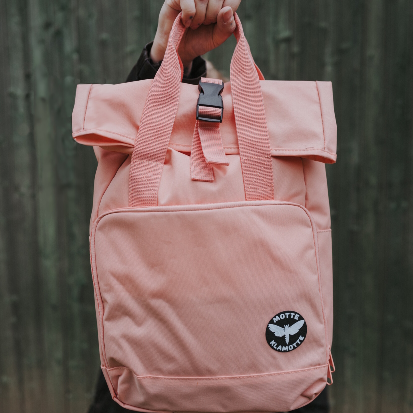 Urban Daypack Rolled-Top -pastel pink