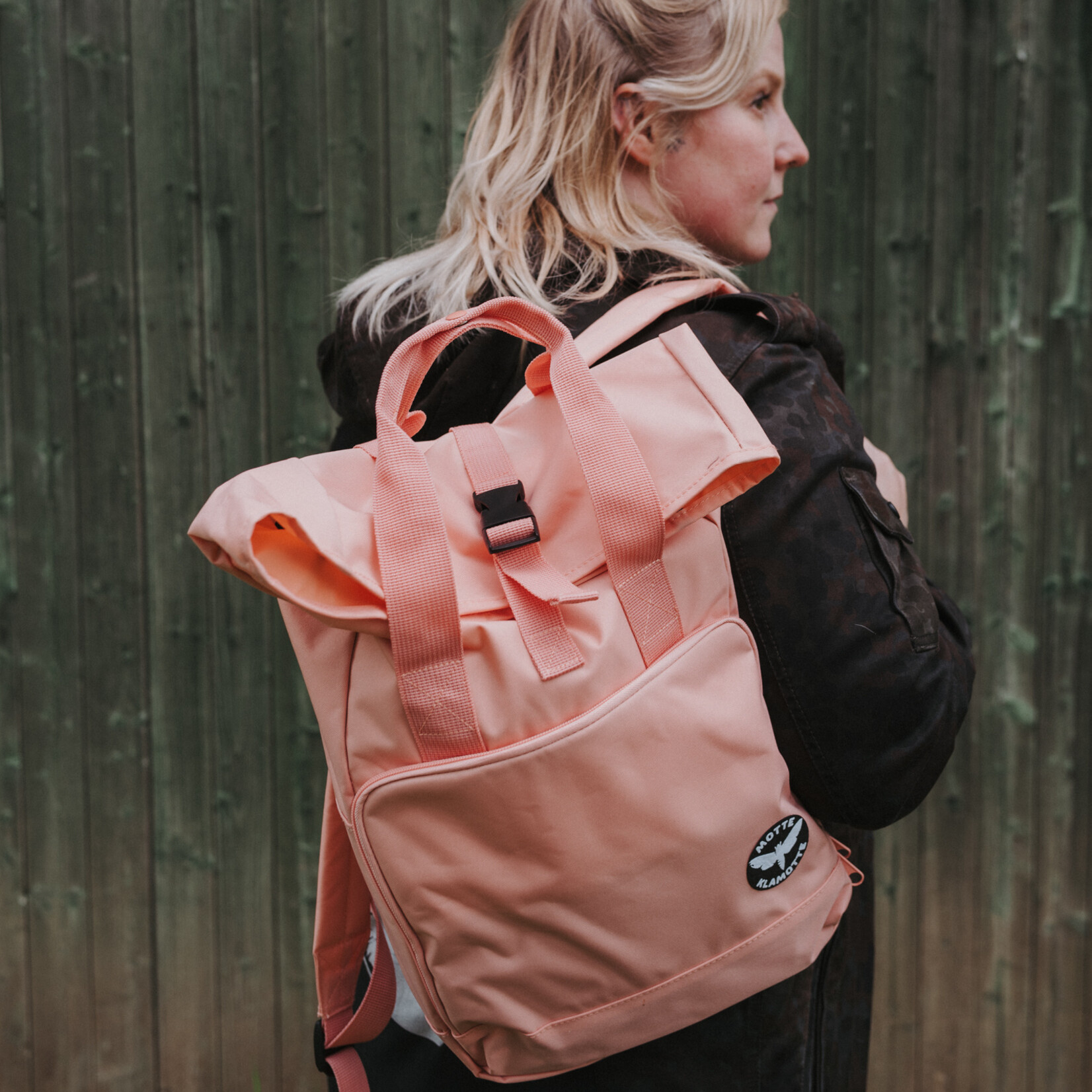 Urban Daypack Rolled-Top -blush pink