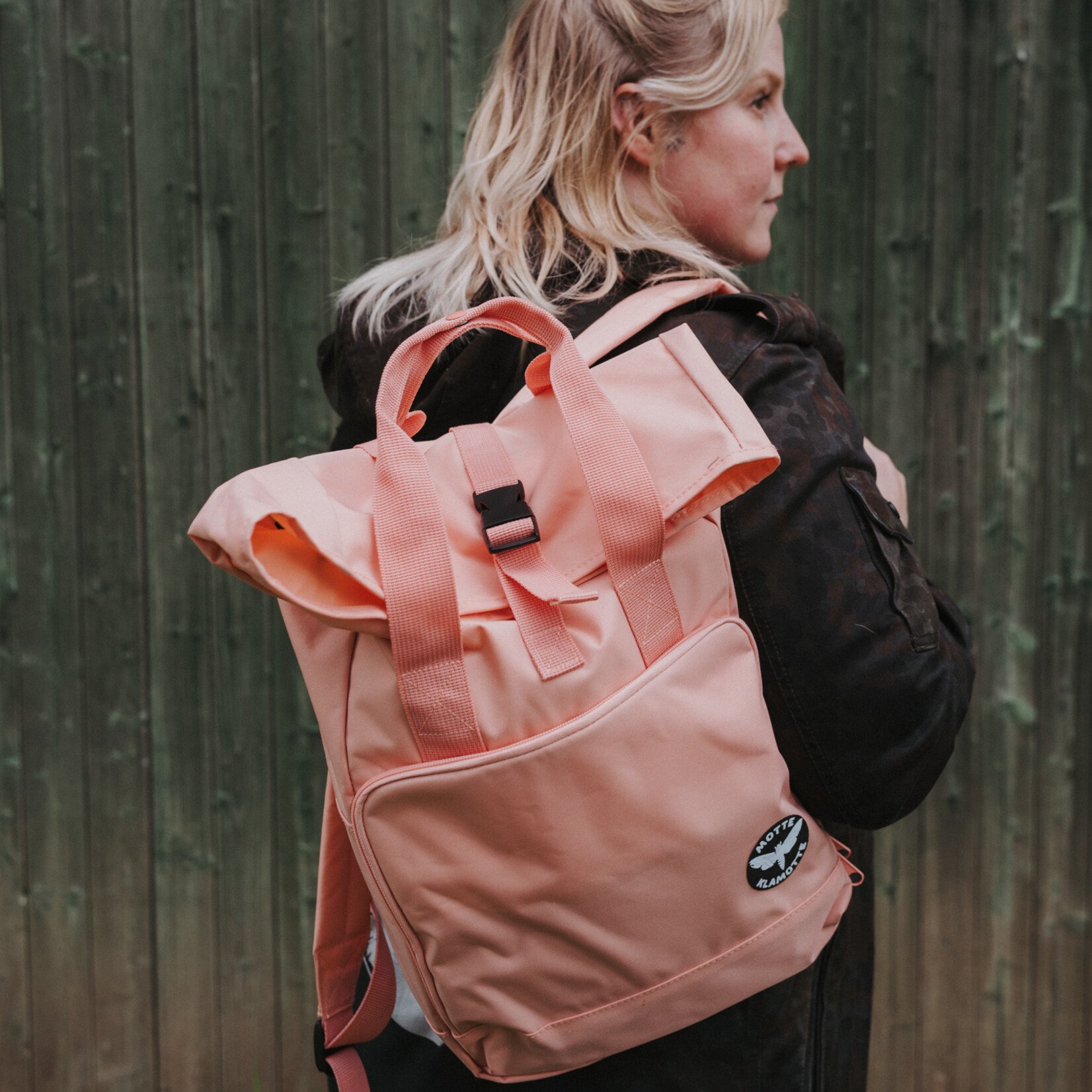 Urban Daypack Rolled-Top -pastel pink