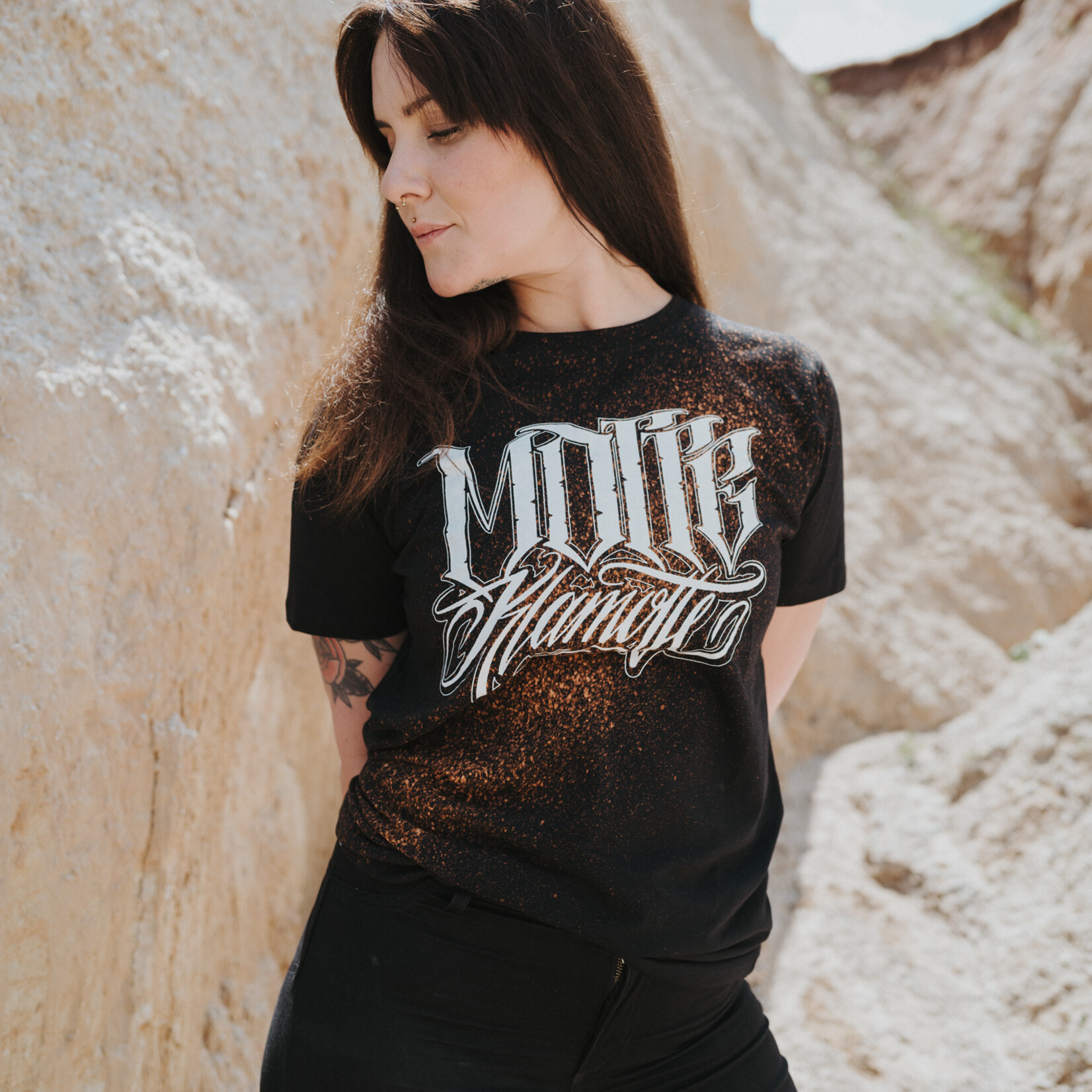 Motte Lettering Shirt -splash