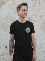 Ornamental Slim-Cut-Shirt in black