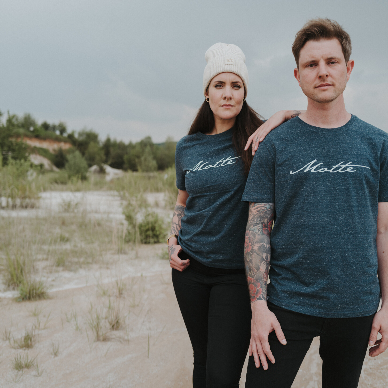 Motte mint- Lettering Shirt